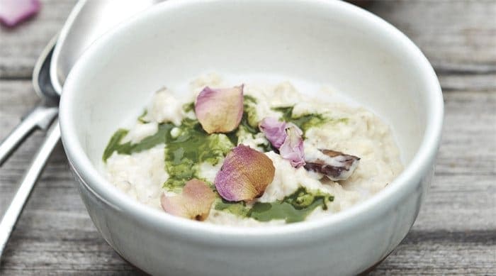 Super-Boost Your Morning With Matcha Oats A bowl of matcha green tea oats