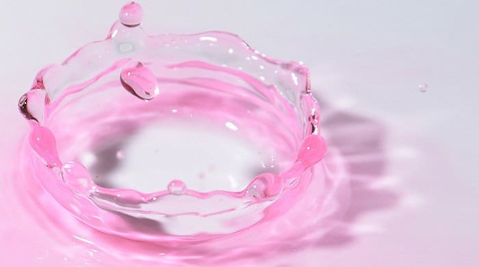Pink liquid that looks like lumo golden showers