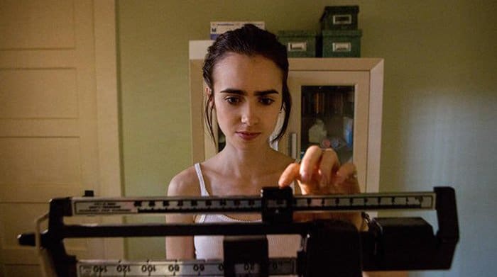 LIlly Colins in a film about eating disorders called To The Bone