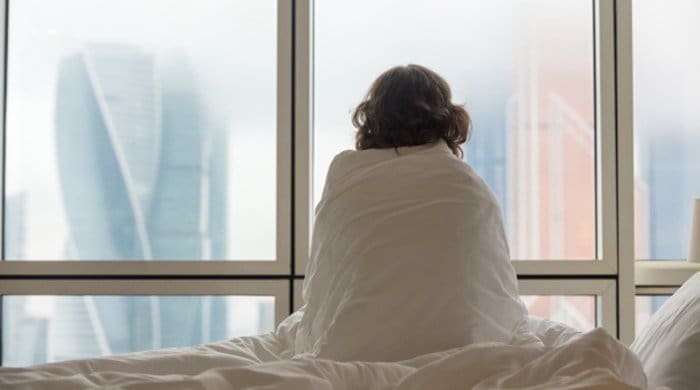 sex-after-rape A woman with her back to the camera to represent rape