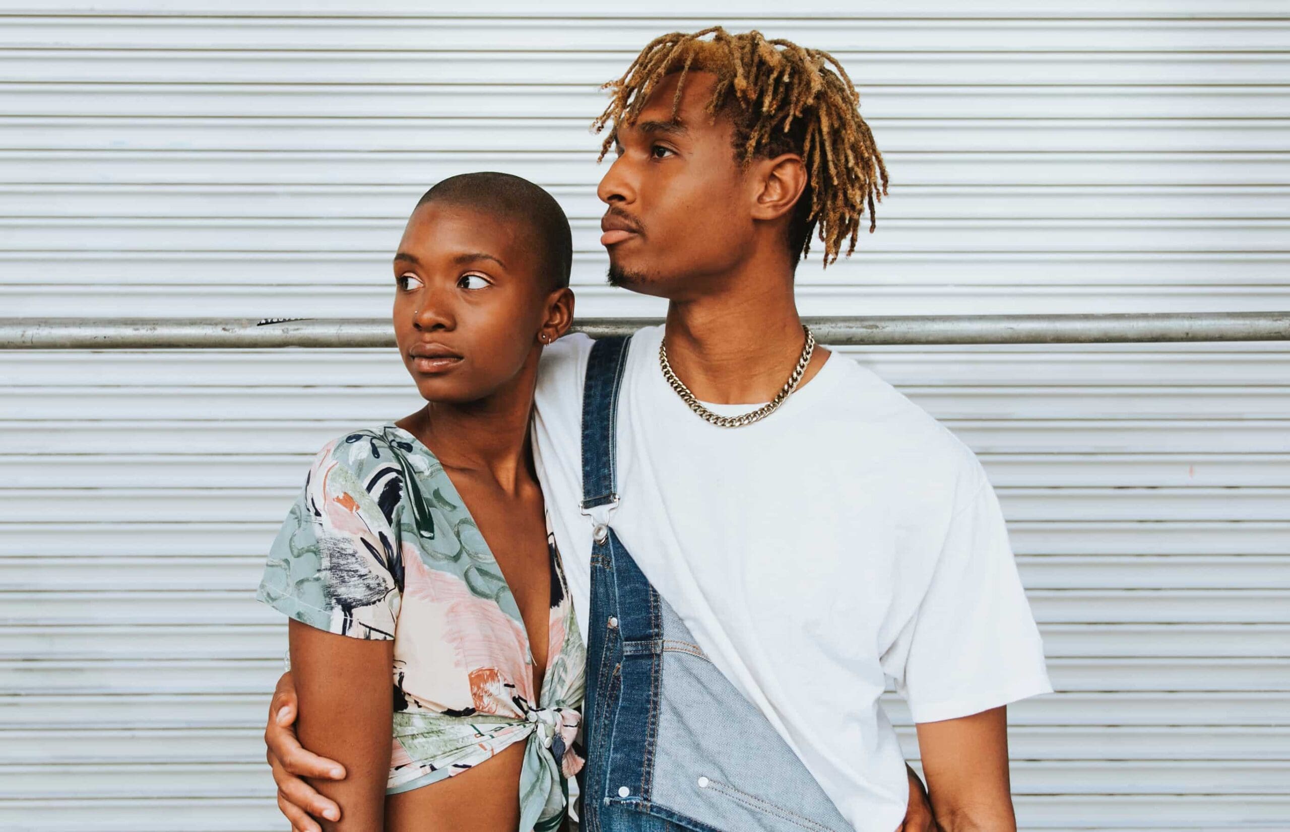 a black woman with her boyfriend