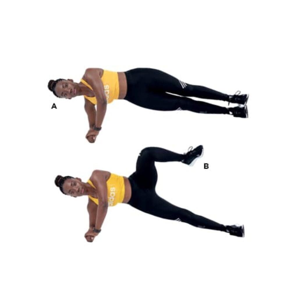 Side Plank with Oblique Crunches