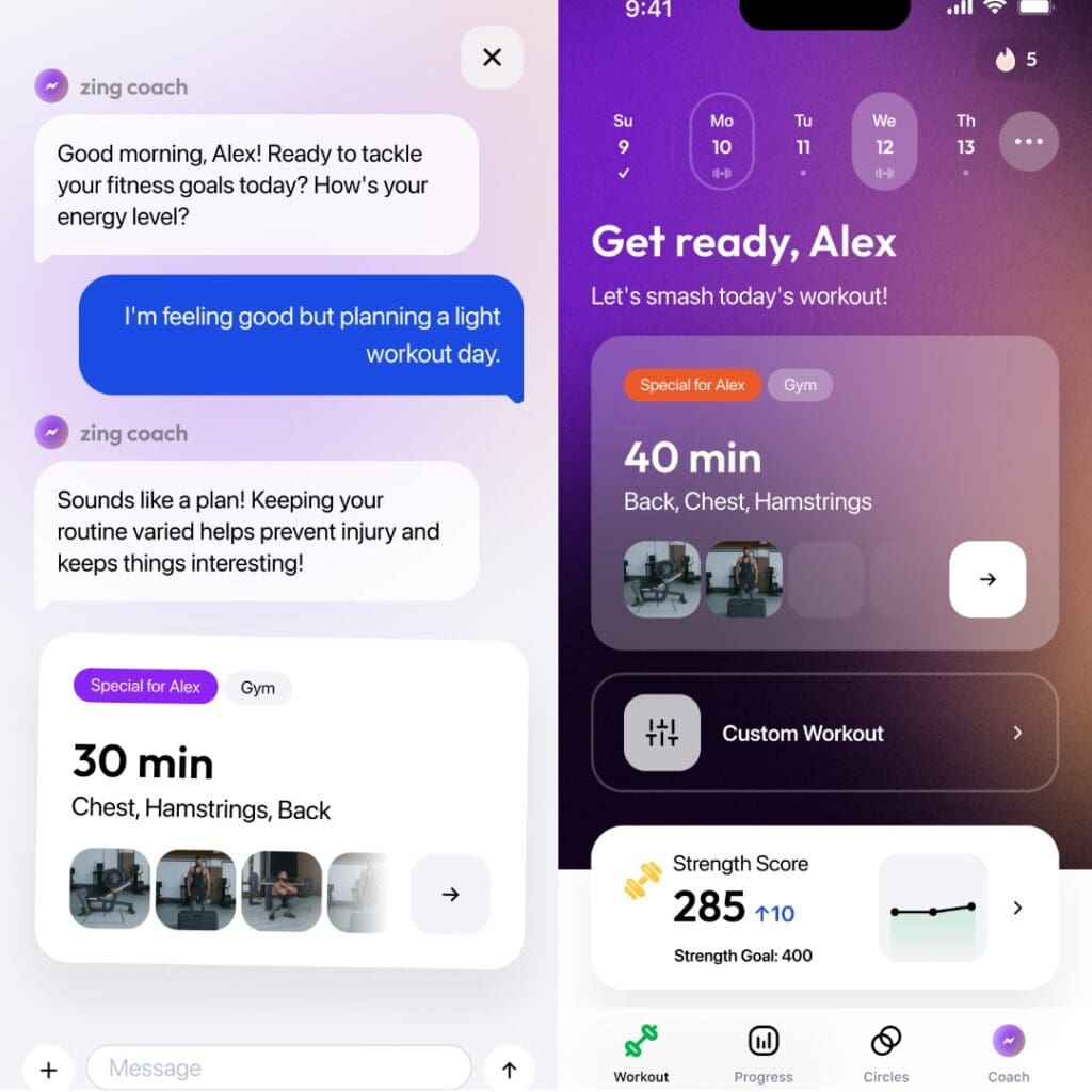 Zing Coach Training App
