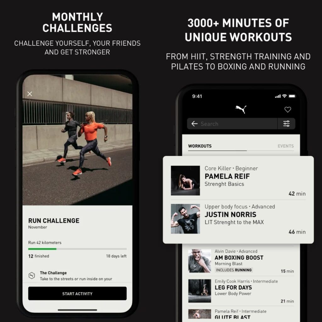 Pumatrac-Training-App
