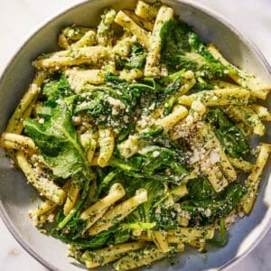 Creamy Kale Pasta Recipe With Cottage Cheese