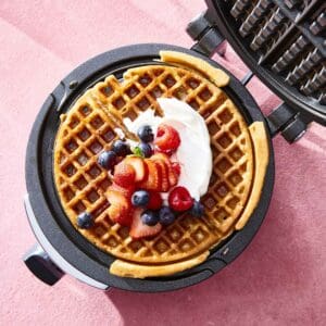 Peanut butter and banana waffles