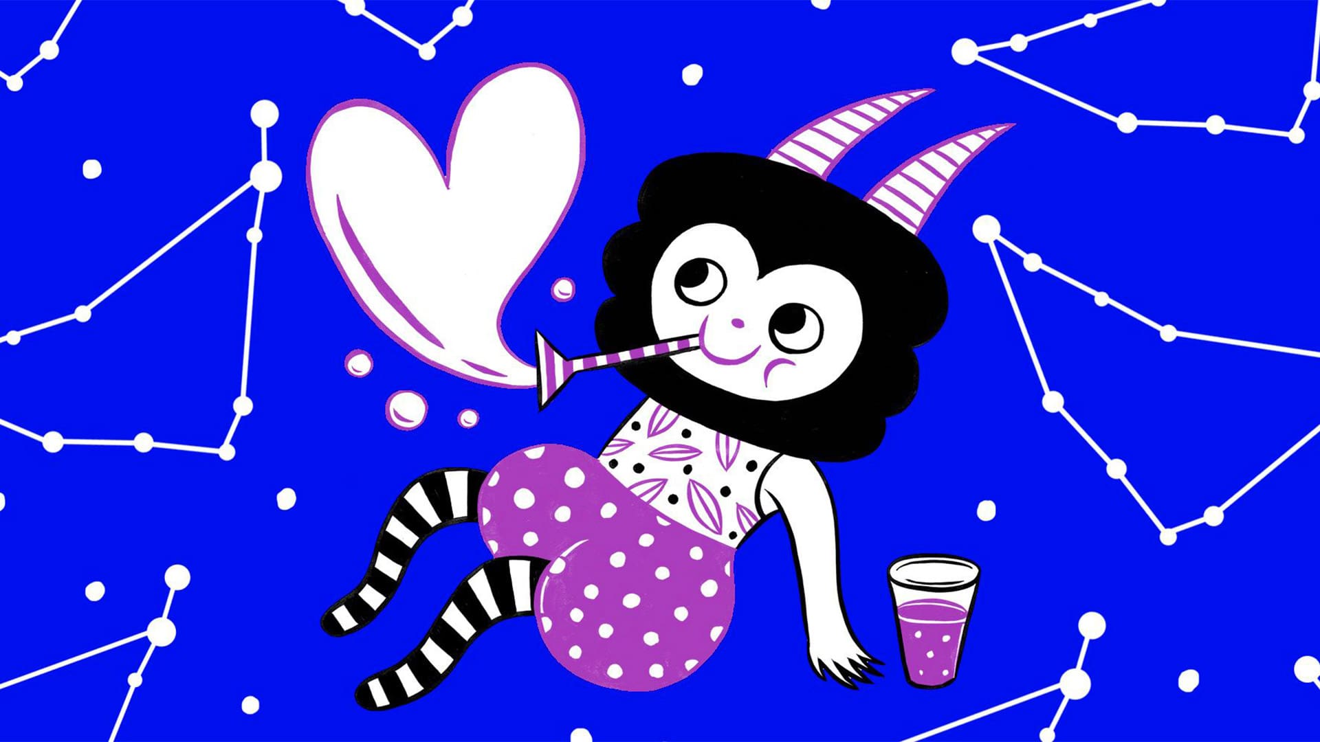 Capricorn Zodiac Illustration