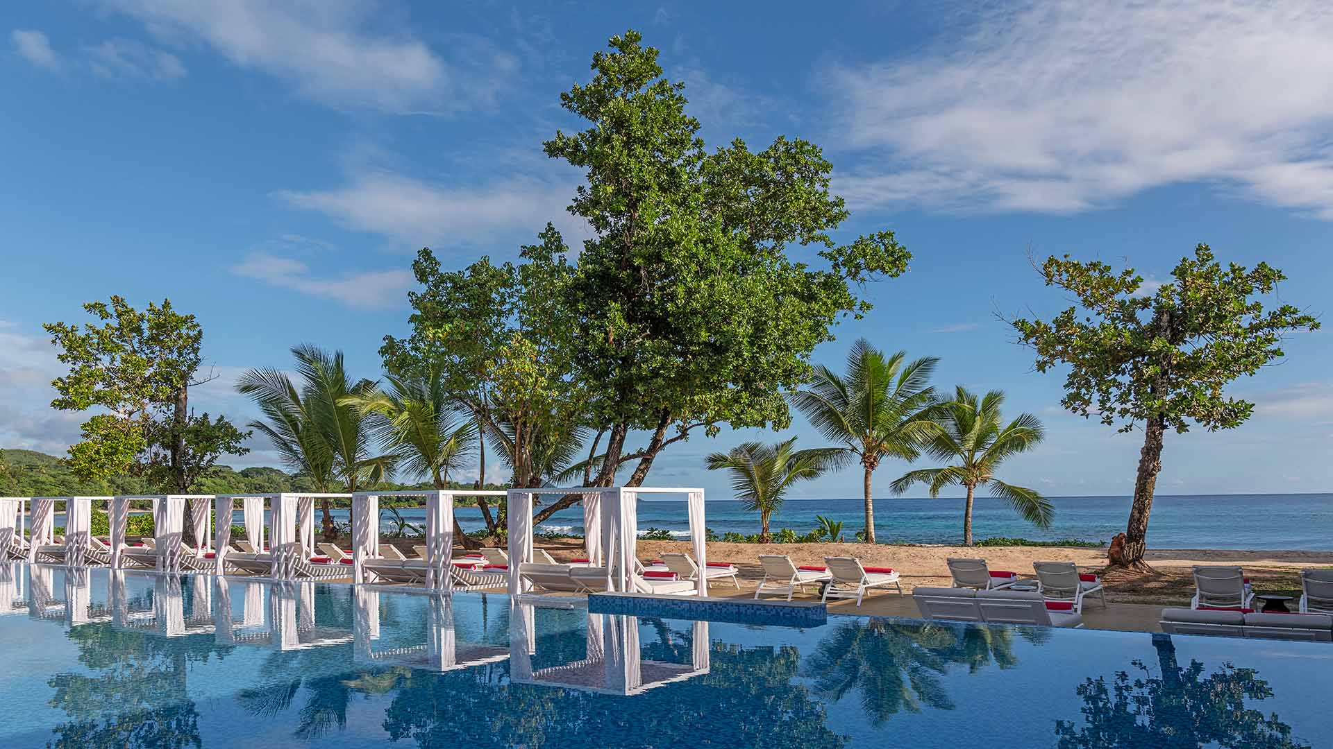 Pool area at Avani+ Babarons Seychelles