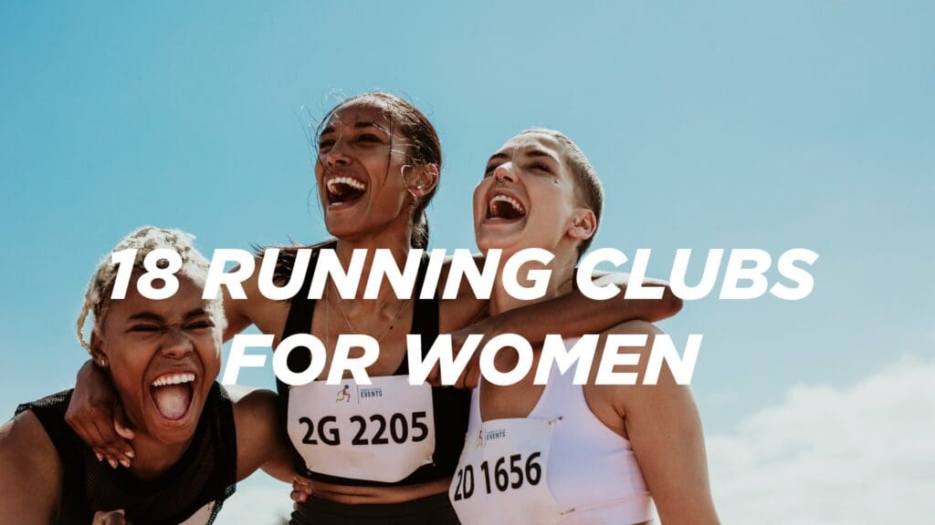 Women in running club for women laughing together