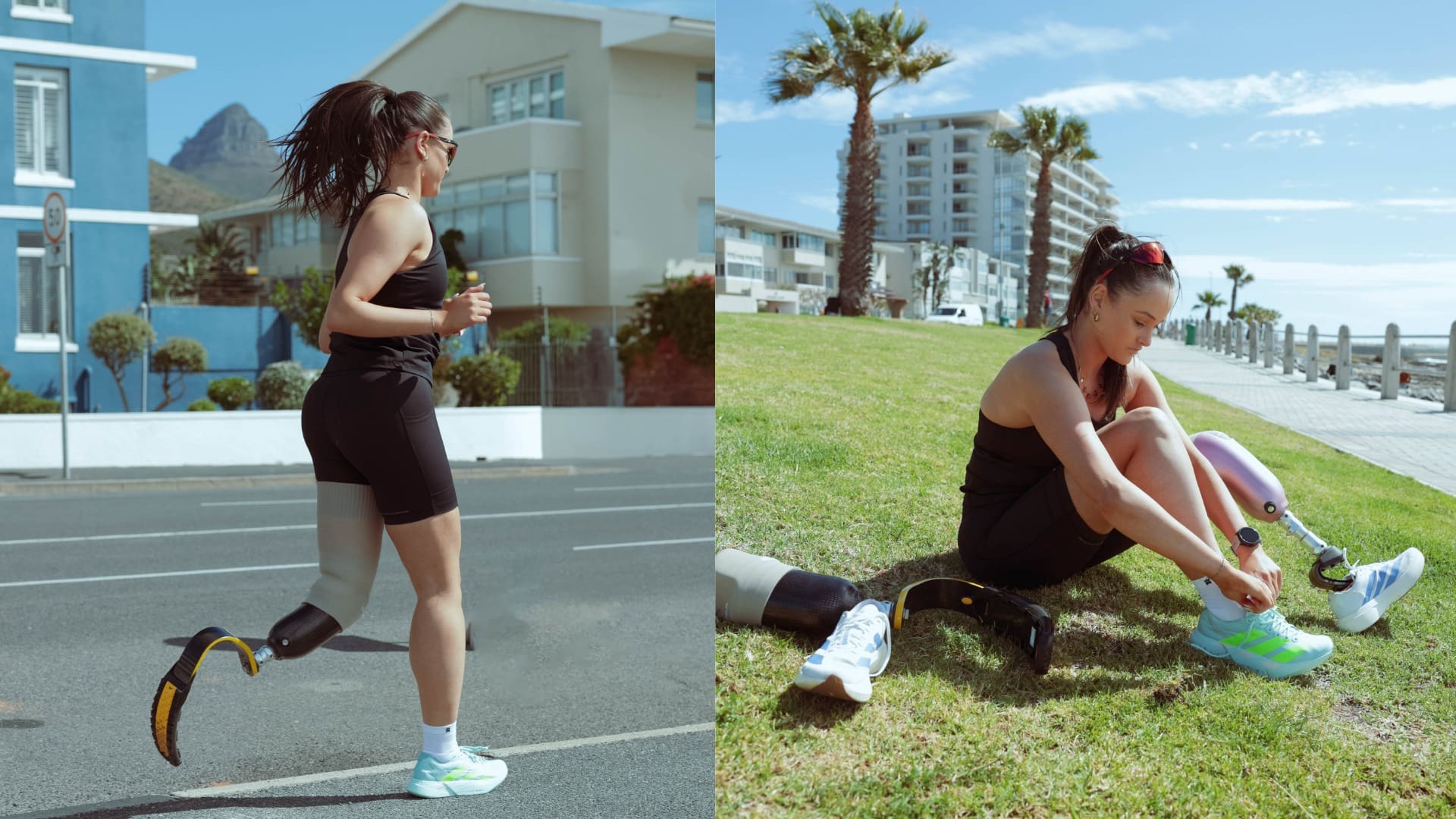 Erin Lazarus Running With Prosthetic Blade