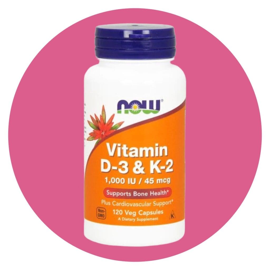 NOW Vitamin D3 & K2 bone support